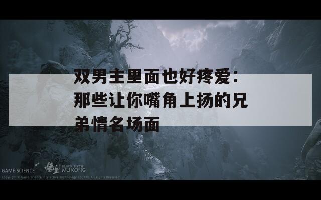 双男主里面也好疼爱：那些让你嘴角上扬的兄弟情名场面