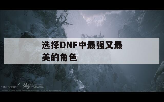 选择DNF中最强又最美的角色